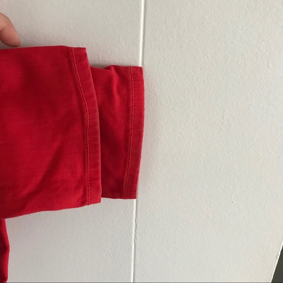 J brand jeans red with silver zipper - Picture 7 of 7